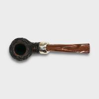 Peterson Derry Rustic 999 Nickel Mounted 9mm Filter Fishtail Pipe (PE3045)