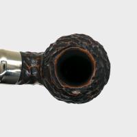 Peterson Derry Rustic 999 Nickel Mounted 9mm Filter Fishtail Pipe (PE3045)