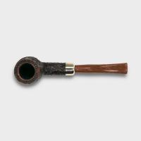 Peterson Derry Rustic 106 Nickel Mounted 9mm Filter Fishtail Pipe (PE3060)