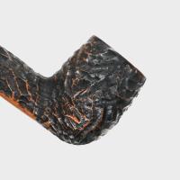 Peterson Derry Rustic 106 Nickel Mounted 9mm Filter Fishtail Pipe (PE3060)