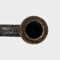 Peterson Derry Rustic 106 Nickel Mounted 9mm Filter Fishtail Pipe (PE3060)