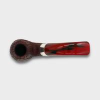 Peterson Irish Harp 230 Sandblasted Silver Mounted 9mm Filter Fishtail Pipe (PE3082)