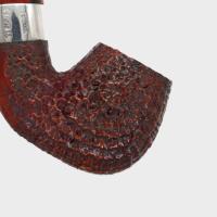 Peterson Irish Harp 230 Sandblasted Silver Mounted 9mm Filter Fishtail Pipe (PE3082)