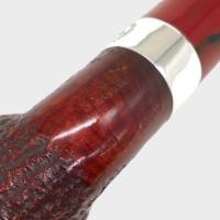 Peterson Irish Harp 230 Sandblasted Silver Mounted 9mm Filter Fishtail Pipe (PE3082)