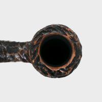 Peterson Derry Rustic X105 Nickel Mounted 9mm Filter Fishtail Pipe (PE3097)