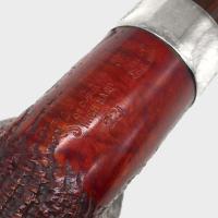 Peterson Irish Harp 221 Sandblasted Silver Mounted 9mm Filter Fishtail Pipe (PE3101)