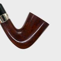 Peterson Calabash Smooth Nickel Mounted Fishtail Pipe (PE3104)
