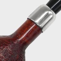 Peterson Irish Made Army 406 Sandblasted Nickel Mounted Fishtail Pipe (PE3110)