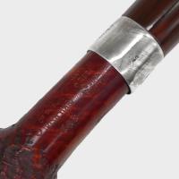 Peterson Irish Harp 608 Sandblast Silver Mounted Fishtail Pipe (PE3112)