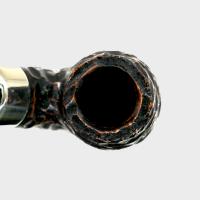 Peterson Derry Rustic 304 Nickel Mounted 9mm Filter Fishtail Pipe (P3120)