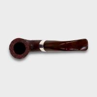 Peterson Irish Harp 05 Sandblast Cumberland Bent Silver Mounted Fishtail Pipe (PE3123)