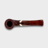 Peterson Irish Harp 05 Sandblast Cumberland Bent Silver Mounted Fishtail Pipe (PE3124)
