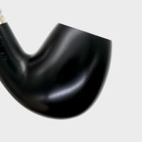 Peterson Dracula 69 Smooth Ebony Nickel Mounted Fishtail Pipe (PE3137)