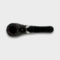 Peterson Pub Rustic Silver Mounted Bent P Lip Pipe (PE3139)