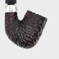 Peterson Pub Rustic Silver Mounted Bent P Lip Pipe (PE3139)