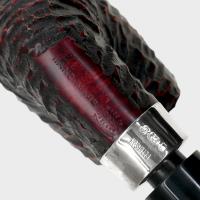 Peterson Pub Rustic Silver Mounted Bent P Lip Pipe (PE3139)