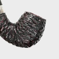Peterson Sherlock Holmes Professor Rustic Silver Mounted P Lip Pipe (PE3146)