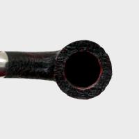 Peterson Sherlock Holmes Rathbone Sandblasted Silver Mounted P Lip Pipe (PE3147)