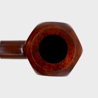 Peterson Churchwarden Smooth Panelled Acorn Nickel Mounted Fishtail Pipe (PE3151)