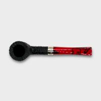 Peterson Dracula 120 Rusticated Ebony Nickel Mounted Fishtail Pipe (PE3181)