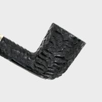Peterson Dracula 120 Rusticated Ebony Nickel Mounted Fishtail Pipe (PE3181)