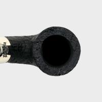 Peterson Dracula 01 Sandblasted Ebony Nickel Mounted 9mm Fishtail Pipe (PE3182)