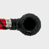 Peterson Dracula 03 Rusticated Ebony Nickel Mounted Fishtail Pipe (PE3186)