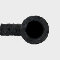 Peterson Dracula 106 Rusticated Ebony Nickel Mounted Fishtail Pipe (PE3187)