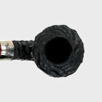 Peterson Dracula B10 Rusticated Ebony Nickel Mounted Fishtail Pipe (PE3189)