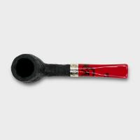 Peterson Dracula X105 Sandblasted Ebony Nickel Mounted Fishtail Pipe (PE3190)
