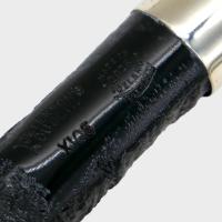 Peterson Dracula X105 Sandblasted Ebony Nickel Mounted Fishtail Pipe (PE3190)