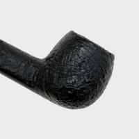 Peterson Dracula 87 Sandblasted Ebony Nickel Mounted 9mm Fishtail Pipe (PE3195)