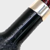 Peterson Dracula 87 Sandblasted Ebony Nickel Mounted 9mm Fishtail Pipe (PE3195)