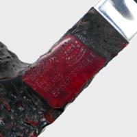 Peterson Sherlock Holmes Baker Street Rustic Silver Mounted P Lip Pipe (PE3198)