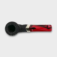 Peterson Dracula 80s Rusticated Ebony Nickel Mounted Fishtail Pipe (PE3219)