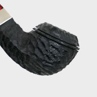 Peterson Dracula 80s Rusticated Ebony Nickel Mounted Fishtail Pipe (PE3219)
