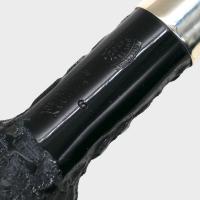 Peterson Dracula 6 Rusticated Ebony Nickel Mounted Fishtail Pipe (PE3220)