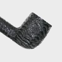 Peterson Dracula 107 Rusticated Ebony Nickel Mounted Fishtail Pipe (PE3221)