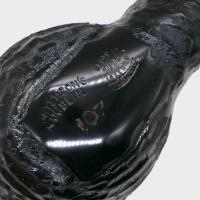 Peterson Dracula 107 Rusticated Ebony Nickel Mounted Fishtail Pipe (PE3221)