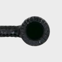 Peterson Dracula 608 Rusticated Ebony Nickel Mounted Fishtail Pipe (PE3222)