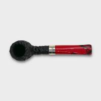 Peterson Dracula XL05 Rusticated Ebony Nickel Mounted Fishtail Pipe (PE3224)