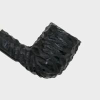 Peterson Dracula XL05 Rusticated Ebony Nickel Mounted Fishtail Pipe (PE3224)