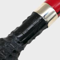 Peterson Dracula XL05 Rusticated Ebony Nickel Mounted Fishtail Pipe (PE3224)