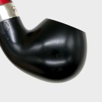 Peterson Dracula 03 Smooth Ebony Nickel Mounted Fishtail Pipe (PE3231)