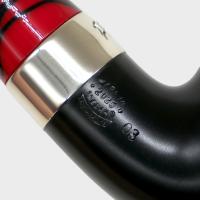 Peterson Dracula 03 Smooth Ebony Nickel Mounted Fishtail Pipe (PE3231)