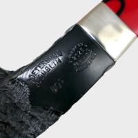 Peterson Dracula 80s Rusticated Ebony Nickel Mounted Fishtail Pipe (PE3232)