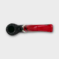 Peterson Dracula 230 Rusticated Ebony Nickel Mounted Fishtail Pipe (PE3240)