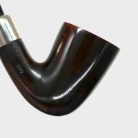Peterson Irish Made Army 128 Smooth Heritage Nickel Mounted Fishtail Pipe (PE3273)