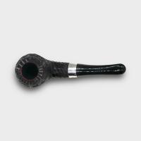 Peterson Sherlock Holmes Deerstalker Rustic Silver Mounted P Lip Pipe (PE3284)