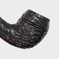 Peterson Sherlock Holmes Deerstalker Rustic Silver Mounted P Lip Pipe (PE3284)